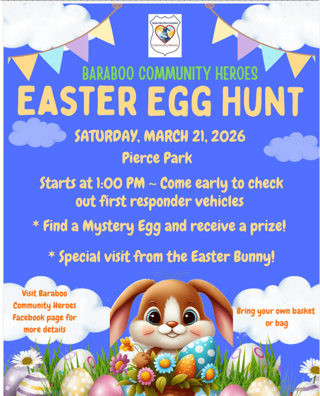 Baraboo Community Heroes Easter Egg Hunt