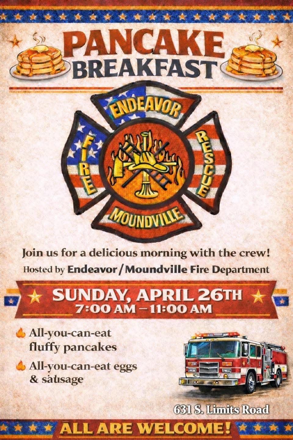 Endeavor-Moundville Fire Department Pancake Breakfast
