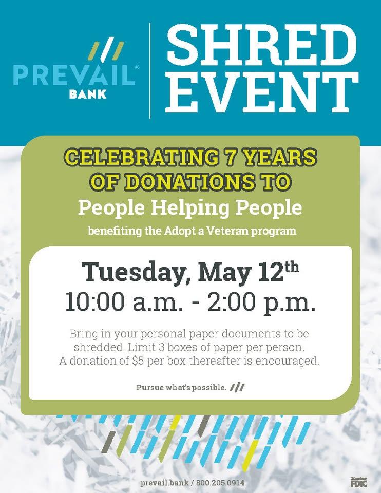PHP/Prevail Bank Shred Day